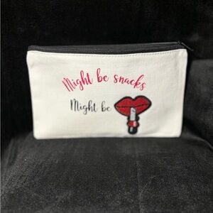 Canvas cosmetic bag